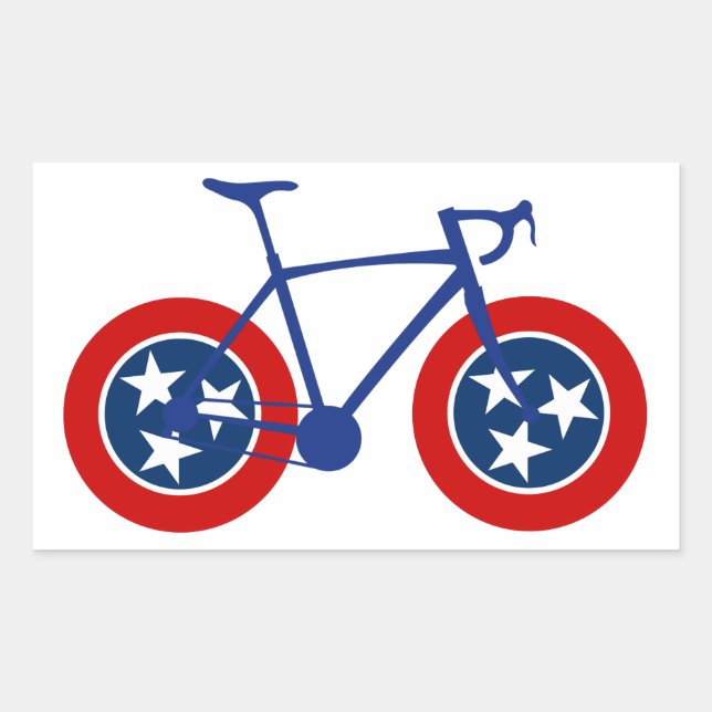 Tennessee Flag Cycling Sticker (Front)