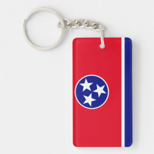 Tennessee flag keychain