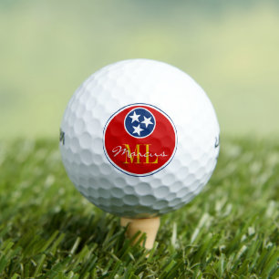 Tennessee Flag Monogrammed Golf Balls / USA