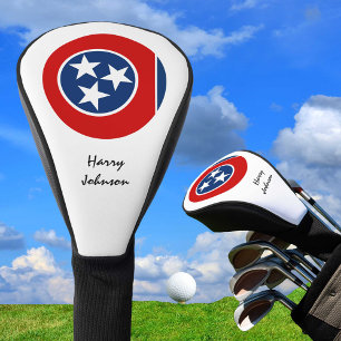 Tennessee Flag & Monogrammed Golf Clubs Covers USA