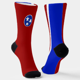 Tennessee flag socks