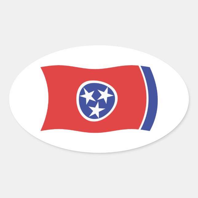Tennessee Flag Sticker (Front)