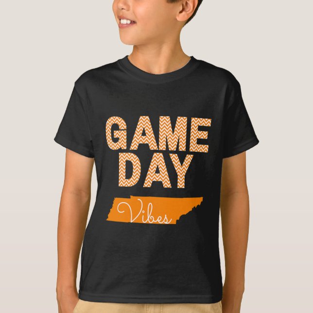Tennessee Football Game Day Vibes Fall Tailgate  T-Shirt (Front)