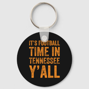 Tennessee Football It's Football Time In Tennessee Keychain