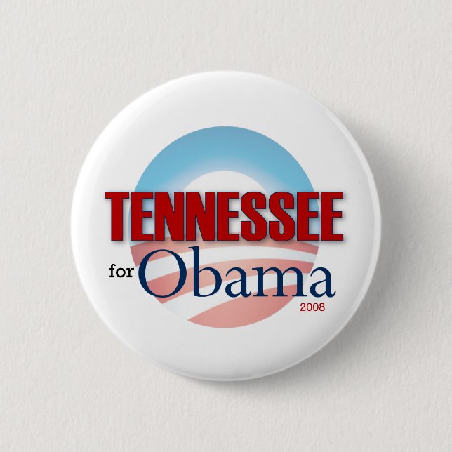 TENNESSEE for Obama 2 Inch Round Button (Front)