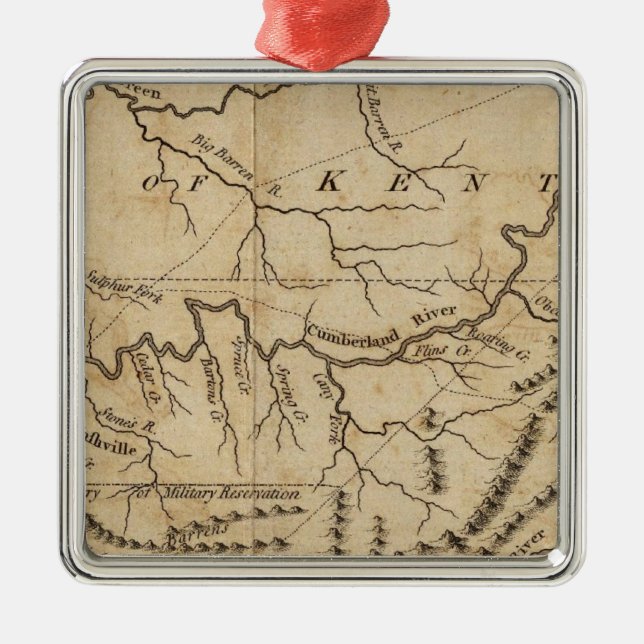Tennessee Government Metal Ornament (Front)