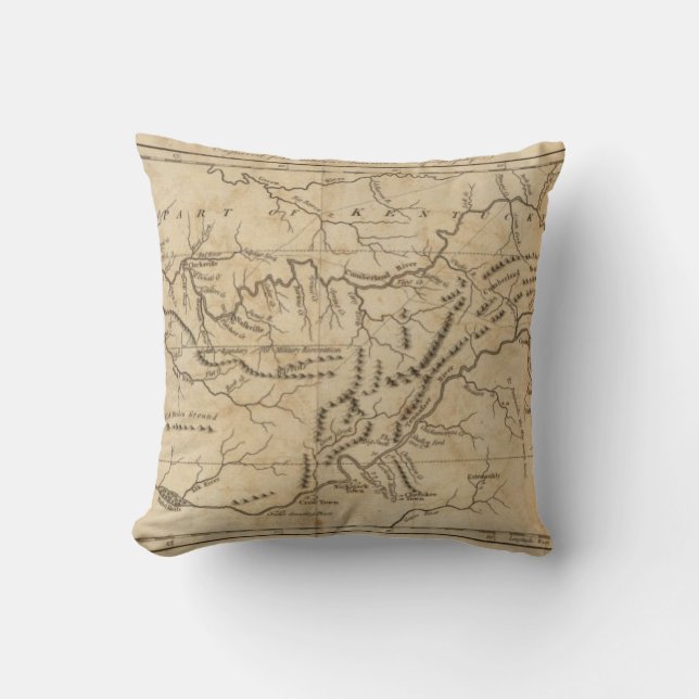 Tennessee Government Throw Pillow (Front)