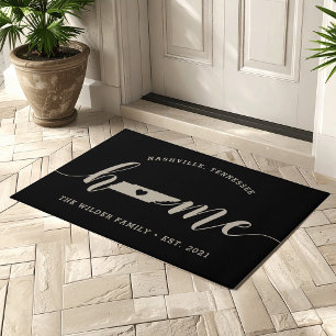 Tennessee Home State Personalized Doormat