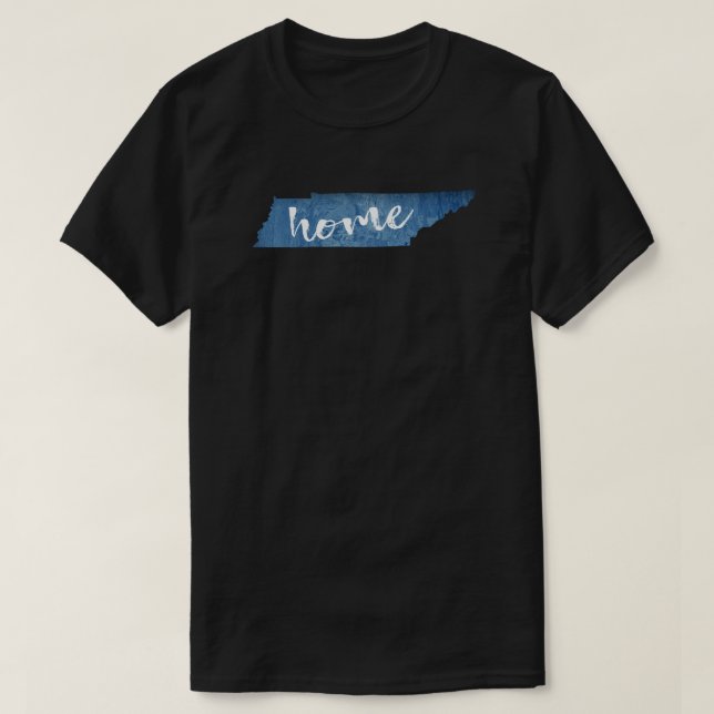 Tennessee Home Wood Grain T-Shirt (Design Front)