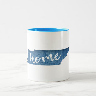 Tennessee Home Wood Grain Two-Tone Coffee Mug