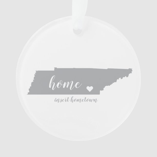 Tennessee Hometown Personalized Ornament (Front)