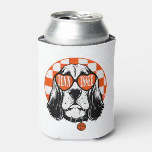 Tennessee Hound Orange White Rocky Top TN Dog Can Cooler