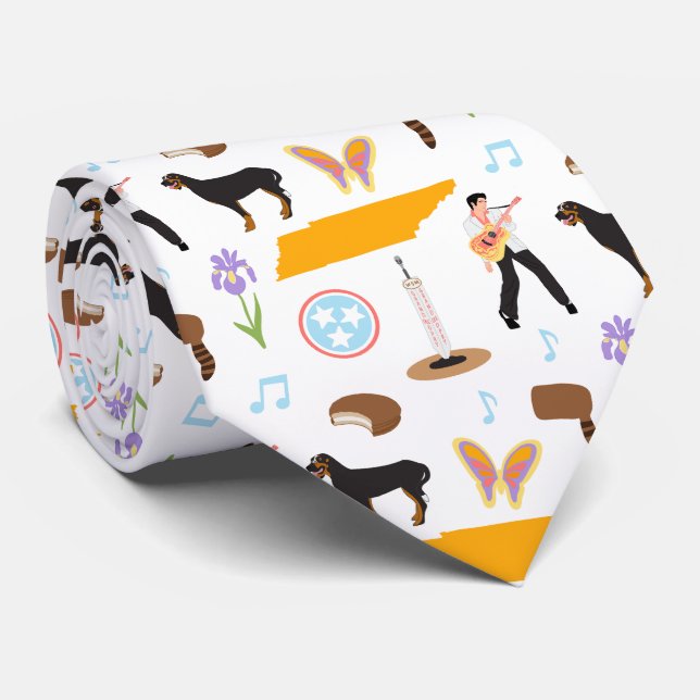 Tennessee Icons Tie (Rolled)