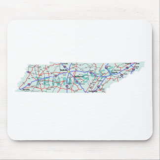 Tennessee Interstate Map Mousepad