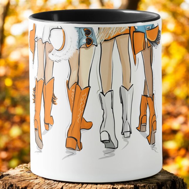 Tennessee Ladies Cowboy Boots Orange Fashion Name Mug (Creator Uploaded)