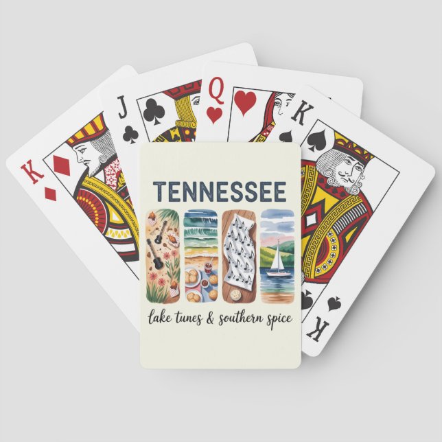 Tennessee – Lake Tunes & Southern Spice Playing Cards (Back)