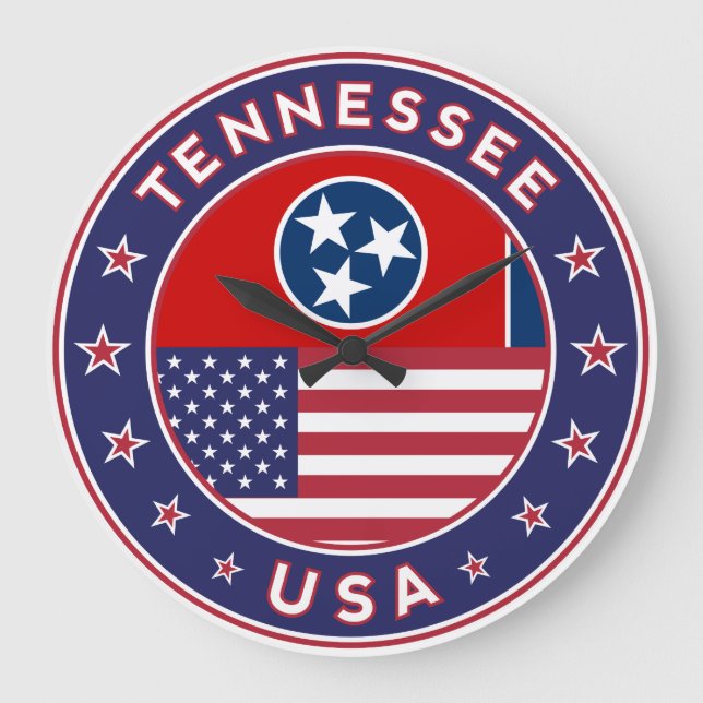 Tennessee Large Clock (Front)