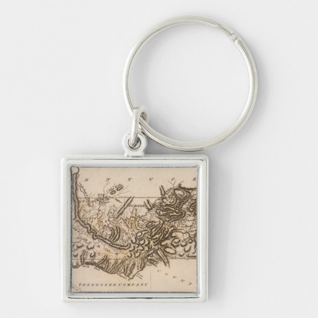 Tennessee Map by Arrowsmith Keychain (Front)