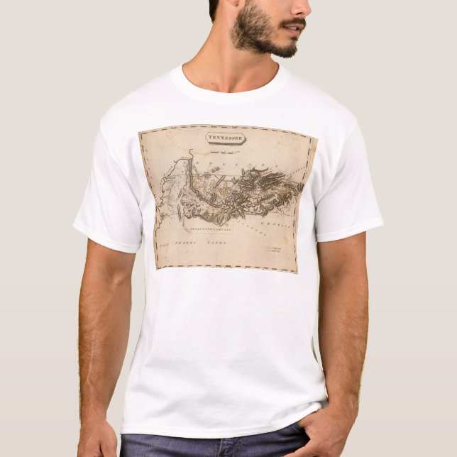 Tennessee Map by Arrowsmith T-Shirt (Front)