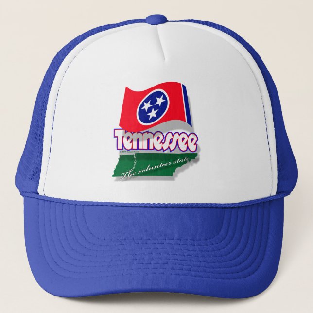 Tennessee mapflag cap (Front)