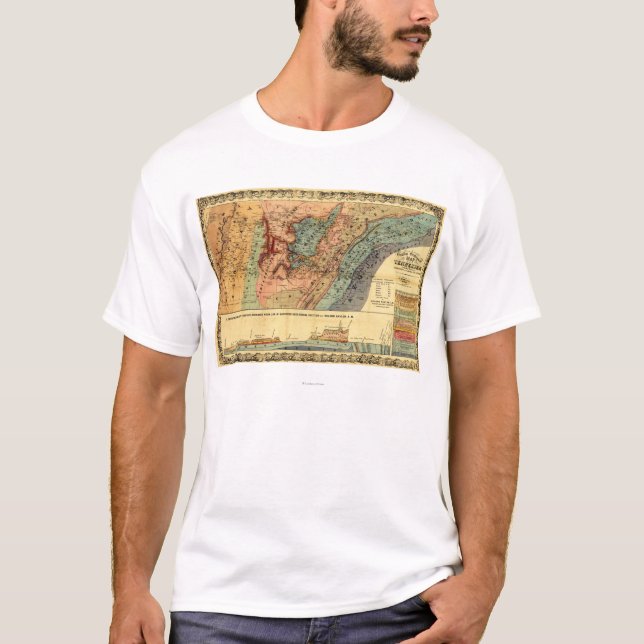 Tennessee, Mississippi, Alabama and Georgia T-Shirt (Front)