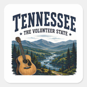 Tennessee Mountain Music Journey Square Sticker