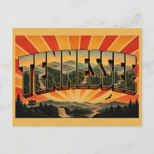 Tennessee Mountains Rivers Forests Art Postcard