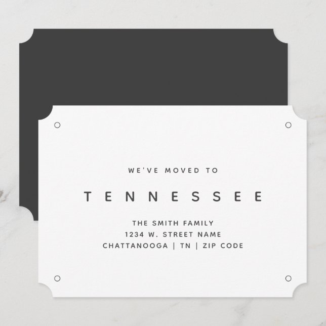 Tennessee New Home We've Moved  Announcement (Front/Back)