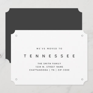 Tennessee New Home We've Moved  Announcement