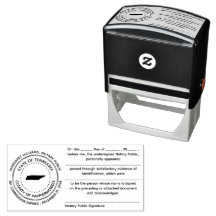 Tennessee Notary Public Acknowledgement Stamp