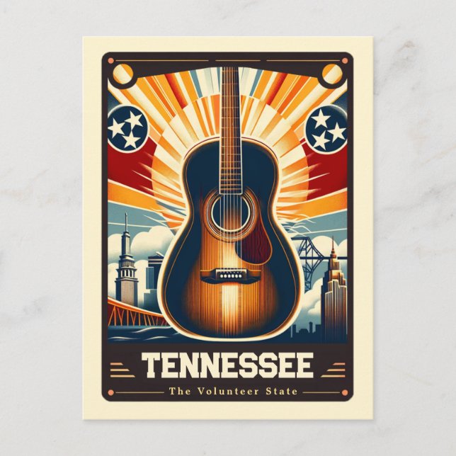 Tennessee | Patriotic Spirit Vintage Postcard (Front)