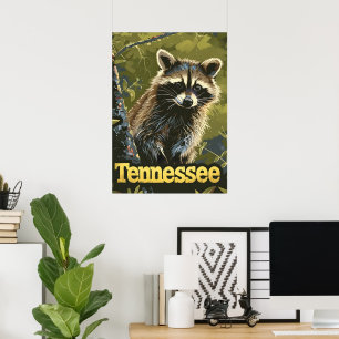 Tennessee Raccoon Poster