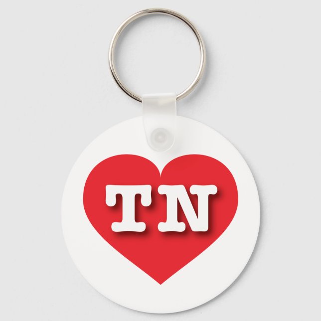 Tennessee Red Heart - I love TN Keychain (Front)