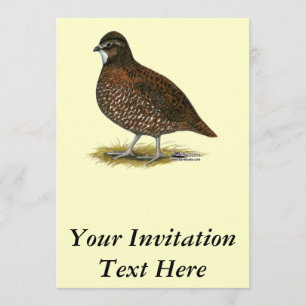 Tennessee Red Quail Invitation