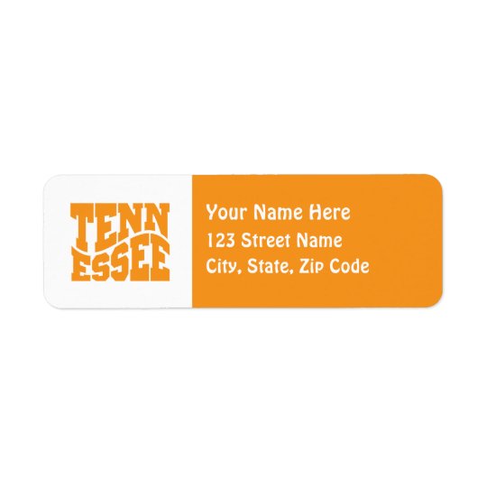 Tennessee Return Address Label