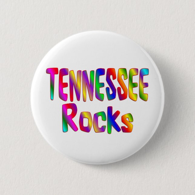 Tennessee Rocks 2 Inch Round Button (Front)