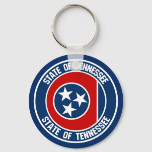 Tennessee Round Emblem Keychain