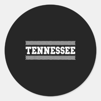Tennessee Shirts. Tn Us College Font For Men Women Classic Round Sticker
