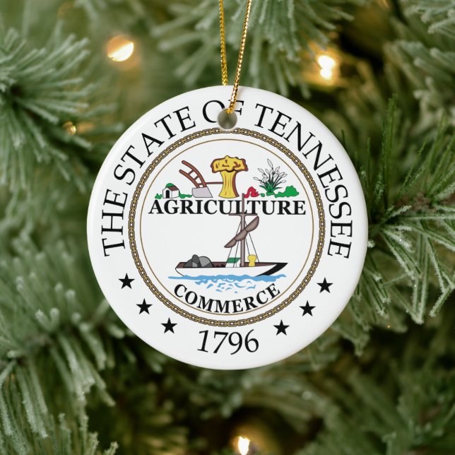 Tennessee sign ceramic ornament (Tree)