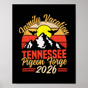 Tennessee Smoky Mountains Family Vacation 2026 Pig Poster
