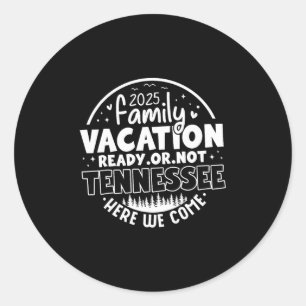 Tennessee Smoky Mountains Family Vacation Gatlinbu Classic Round Sticker