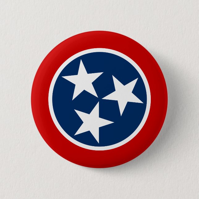 Tennessee State Flag 2 Inch Round Button (Front)