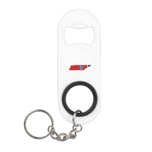 Tennessee State Flag and Map Mini Bottle Opener