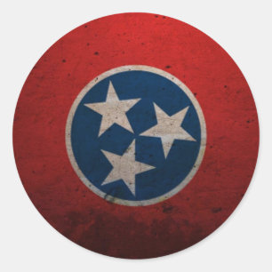Tennessee State Flag Classic Round Sticker