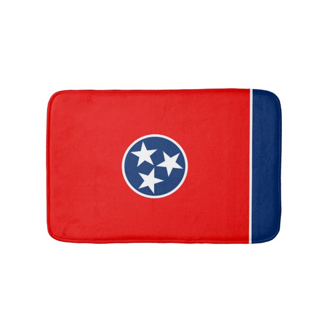 Tennessee State Flag Design Bath Mat (Front)