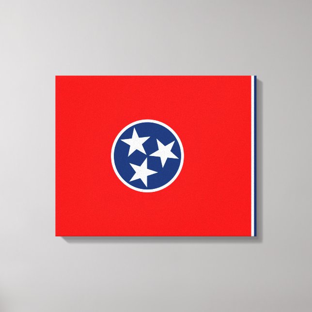 Tennessee State Flag Design Canvas Print (Front)