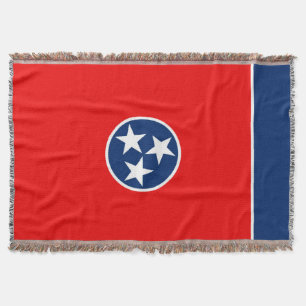 Tennessee State Flag Design Decor Throw Blanket