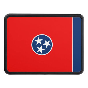 Tennessee State Flag Design Decor Trailer Hitch Cover