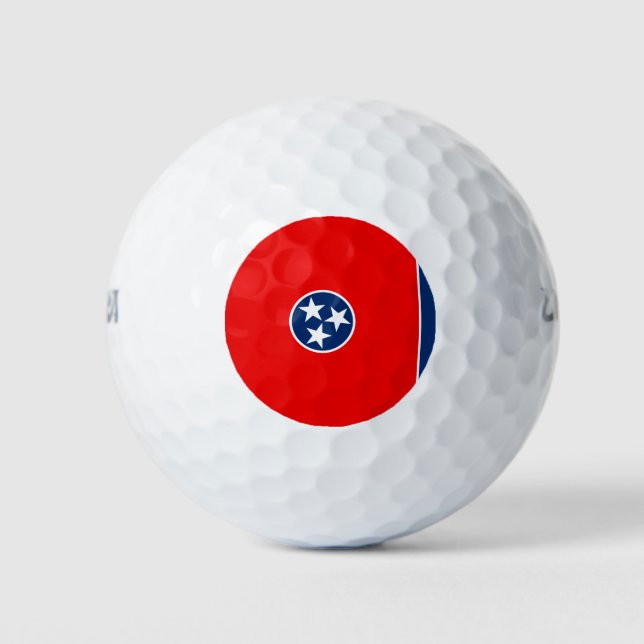 Tennessee State Flag Design Golf Balls (Front)