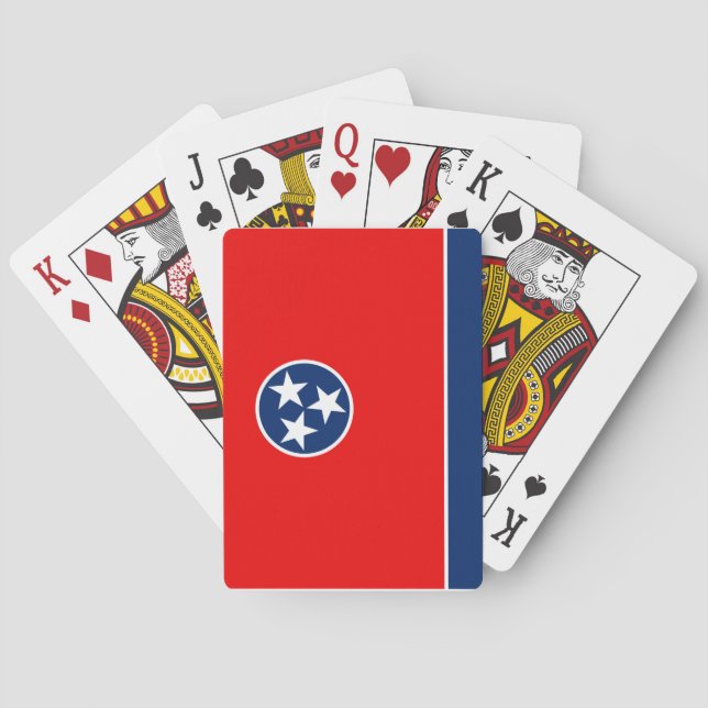 Tennessee State Flag Design Playing Cards (Back)